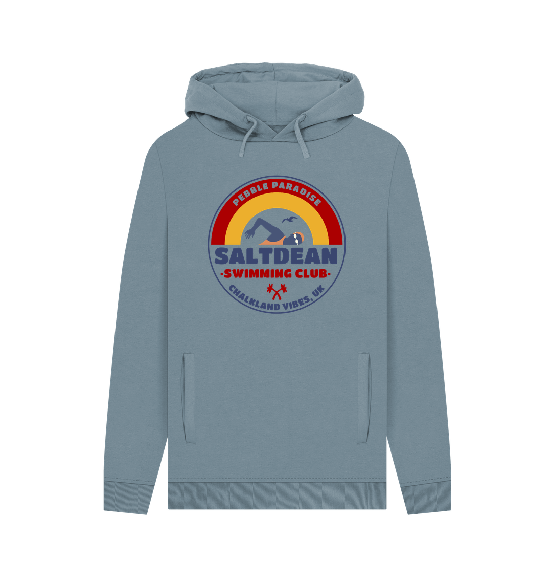 Stone Blue Printed Hoody