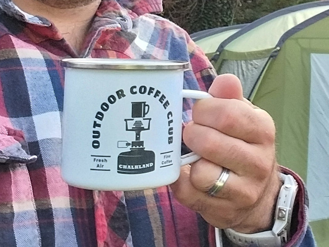 Outdoor Coffee Club Enamel Mug