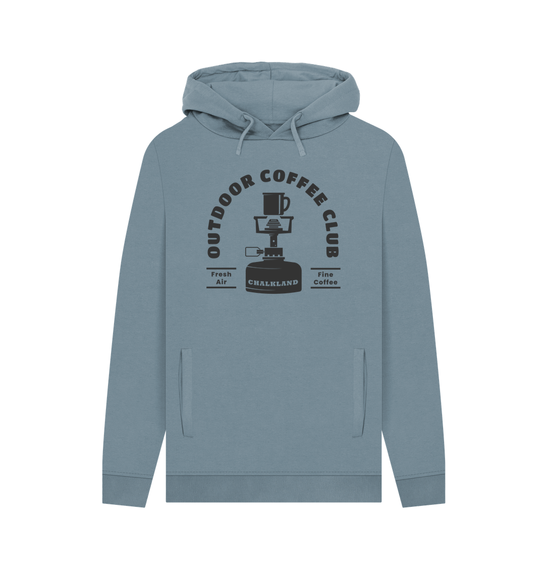 Stone Blue Printed Hoody