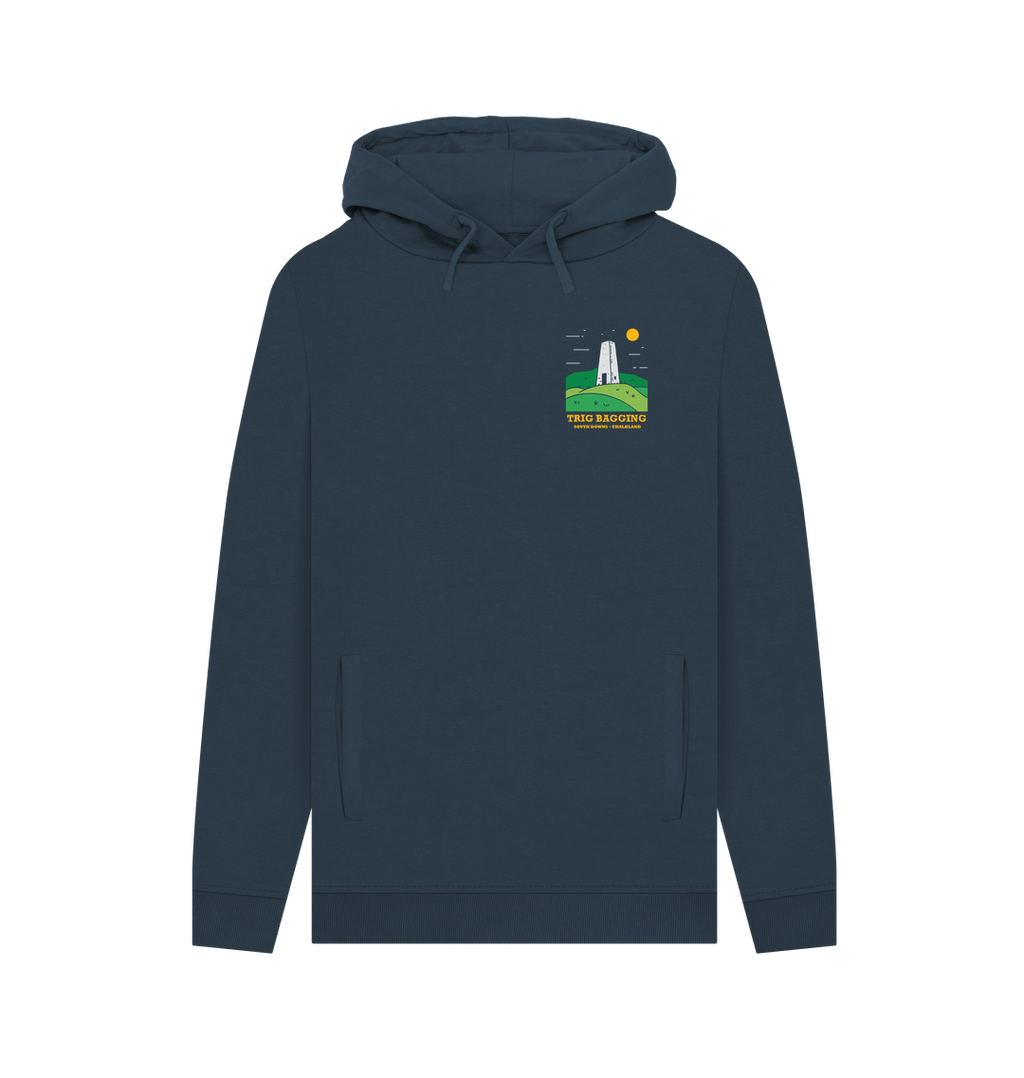 Navy Printed Hoody