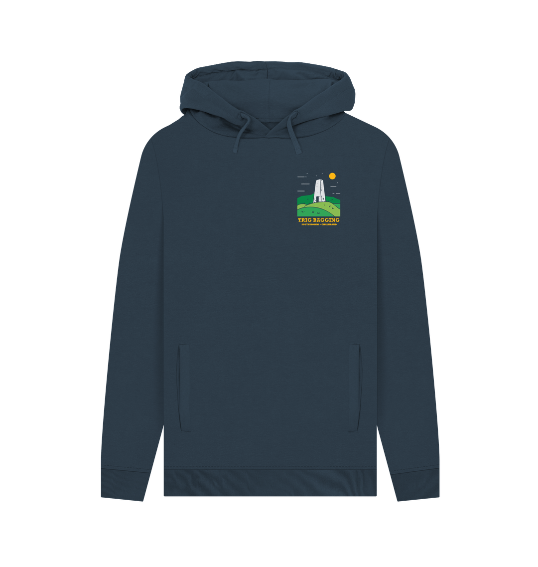 Navy Printed Hoody