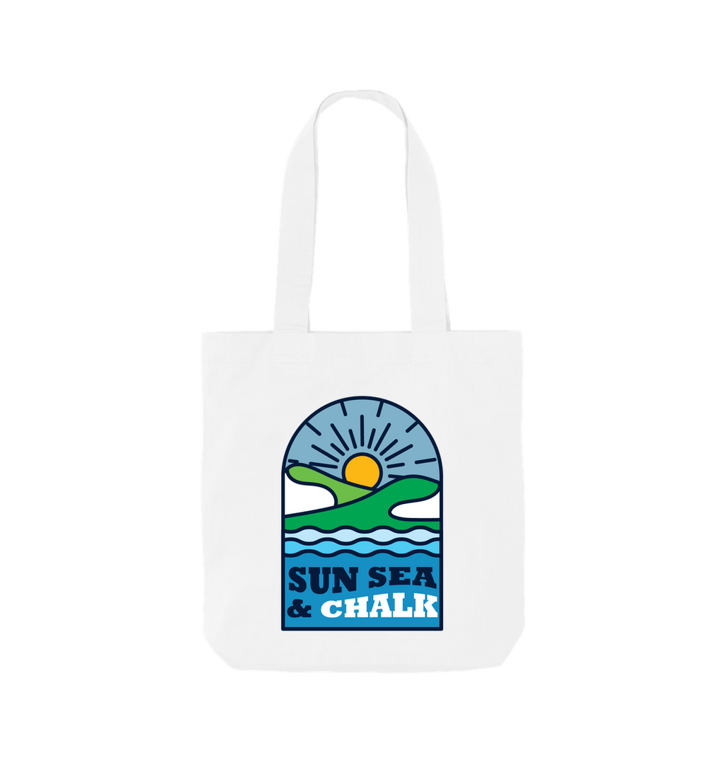 White Printed Bag Front