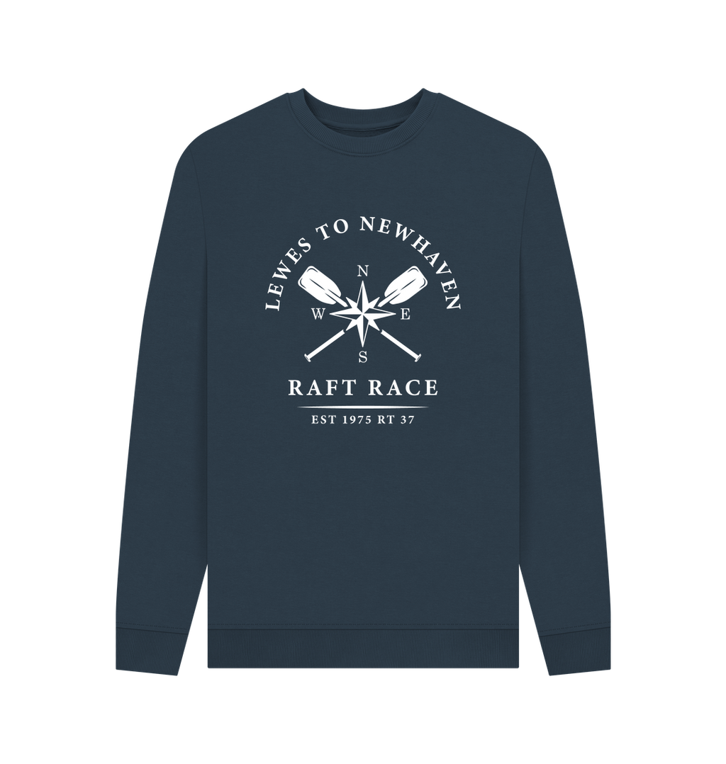 Navy Blue Printed Sweater